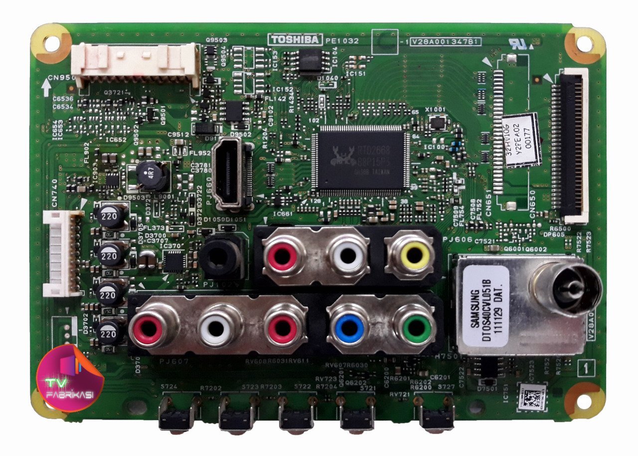 V28A001347B1 , PE1032 , V28A001347B0 , LTA320AP05 , TOSHIBA ANAKART , MAINBOARD