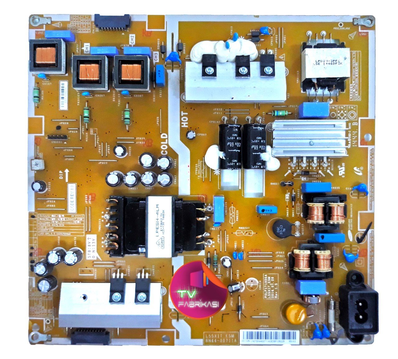 BN44-00711A , L55X1T_ESM , PSLF171X06A , REV 1.5 , UE50H6400AK , POWER BOARD , SAMSUNG BESLEME