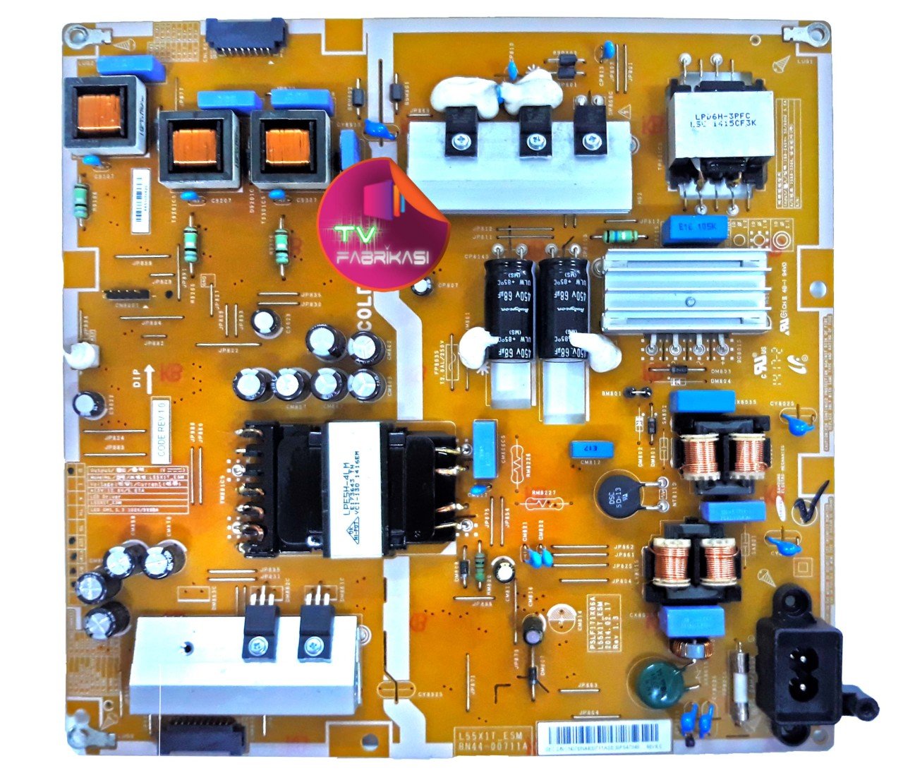 BN44-00711A , L55X1T_ESM , REV 1.3 , PSLF171X06A , UE55H6200 , POWER BOARD , SAMSUNG BESLEME