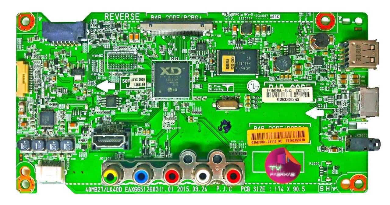 EAX66512603 (1.0) , EBT6315322B , 40MB27HM-P , LG ANAKART , MAIN BOARD