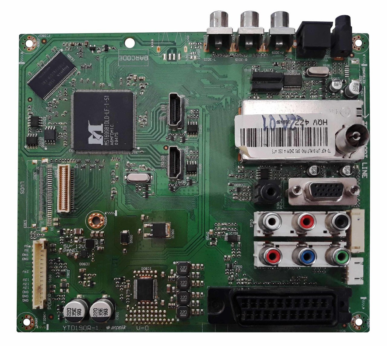 Ytd190r-1 , Hqv4zz , Hqv 4zz , Maın Board , Arçelik Anakart