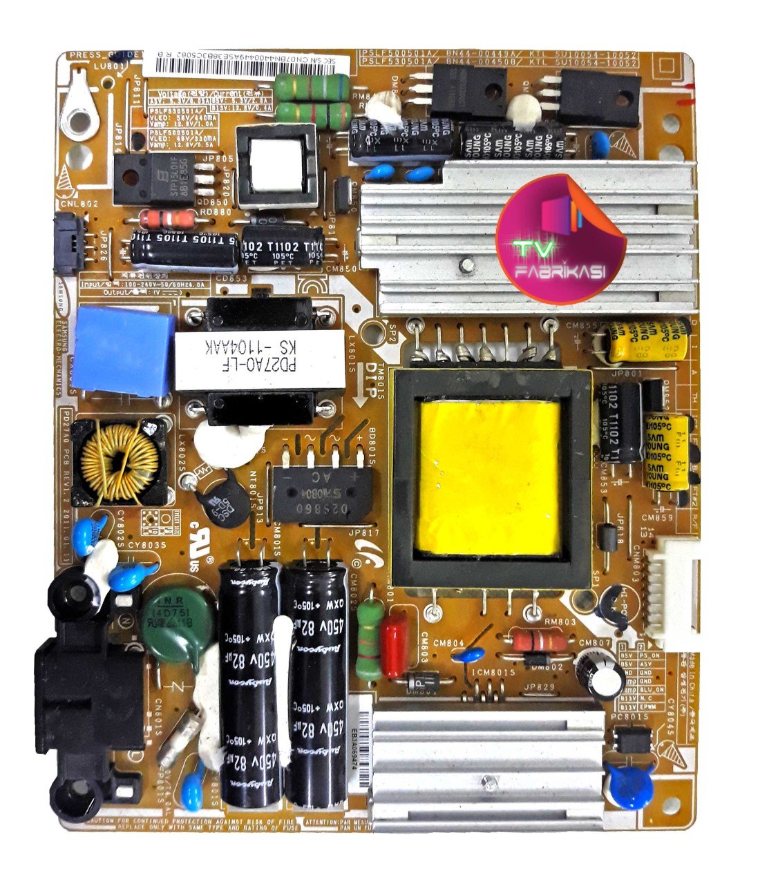 BN44-00449A , PSLF500501A , KTL SU10054-1005 , POWER BOARD , SAMSUNG BESLEME