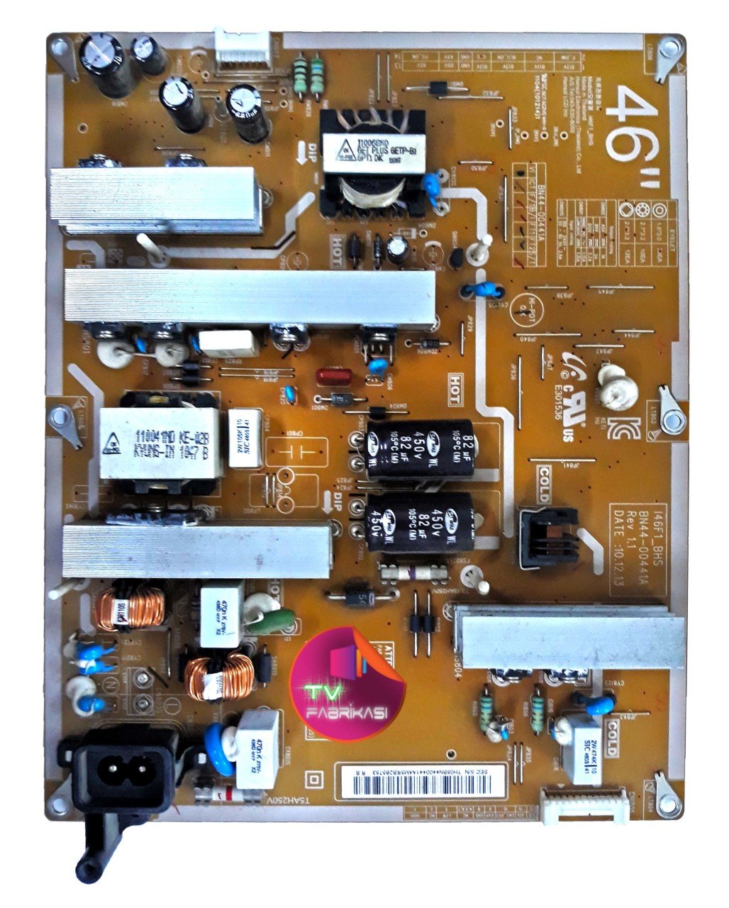 BN44-00441A , 146F1_BHS , REV 1.1 , 46'' , LE46D550K1W , POWER BOARD , SAMSUNG BESLEME