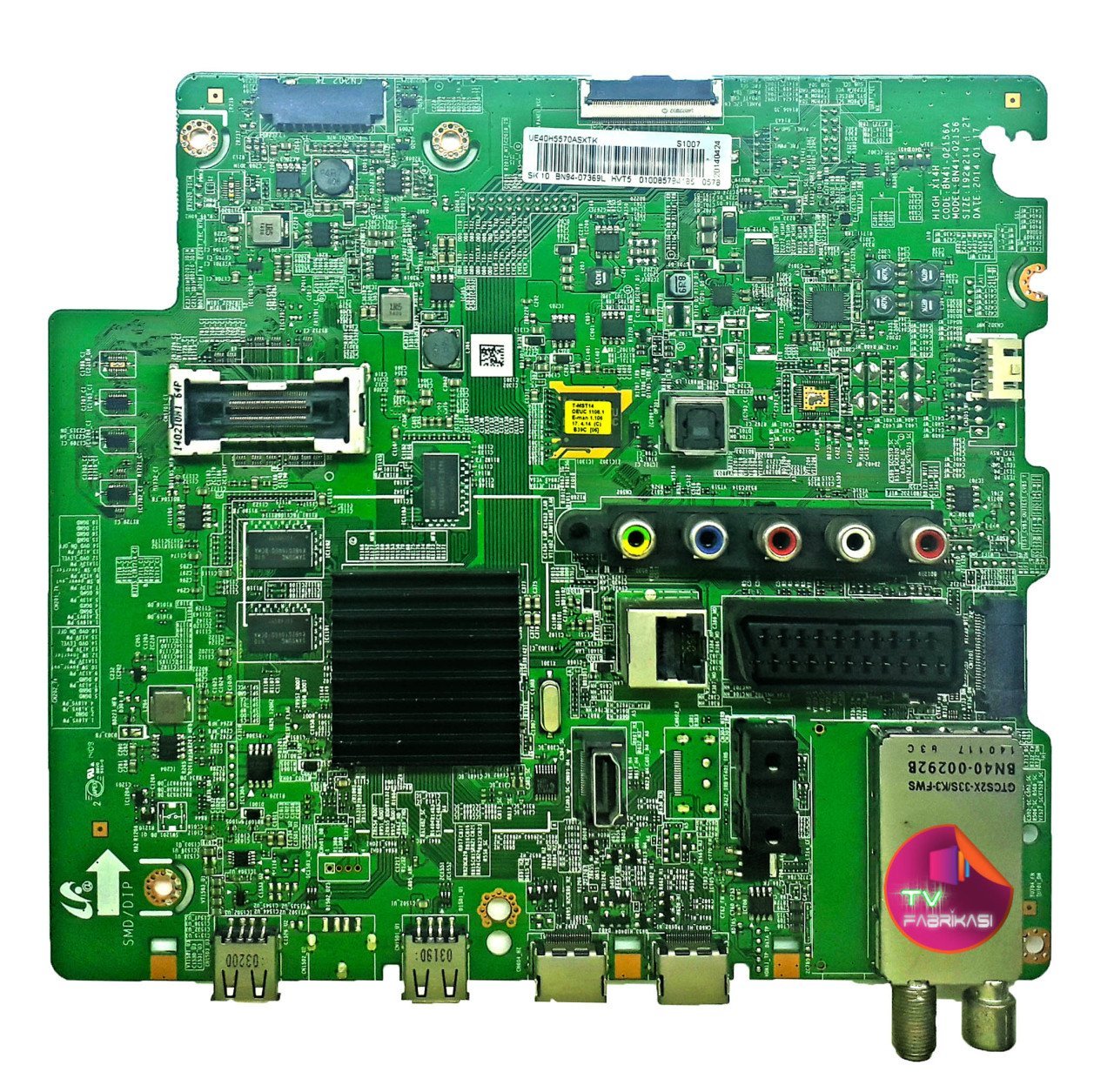 BN41-02156A , BN94-08121Z , UE40H5570ASXTK , ANAKART SAMSUNG , MAIN BOARD