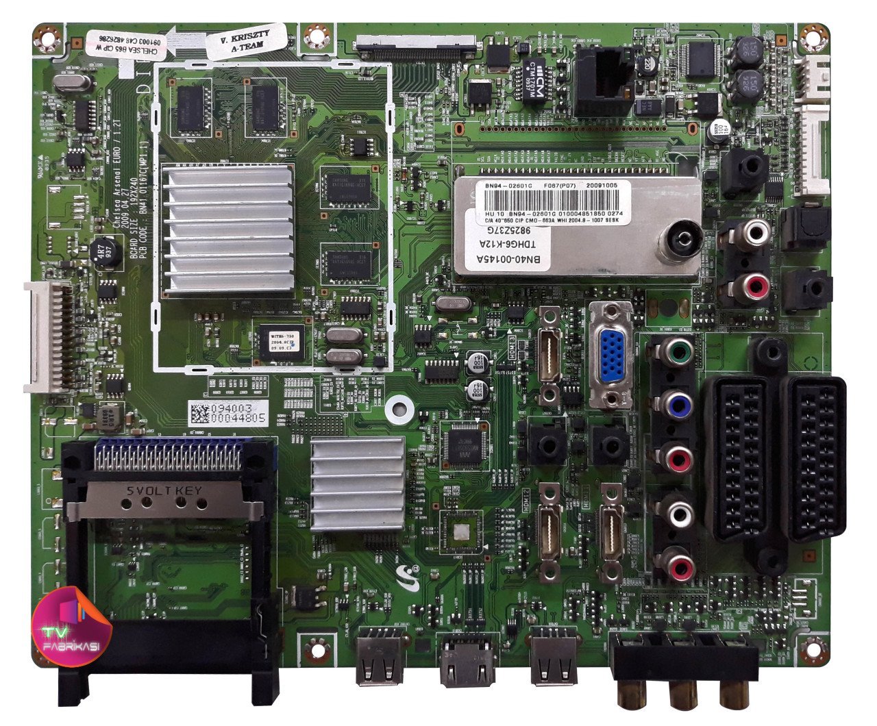 BN41-01167C(MP1.1) , BN94-02601G , LE40B650T2PX , LTF400HF11  , MAIN BOARD , SAMSUNG ANAKART