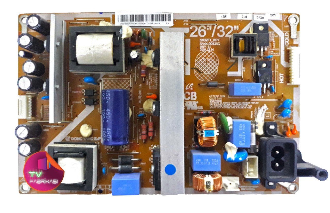 BN44-00438C , I2632F1_BDY , REV 1.1 , 32'' , 26'' , POWER BOARD , SAMSUNG BESLEME