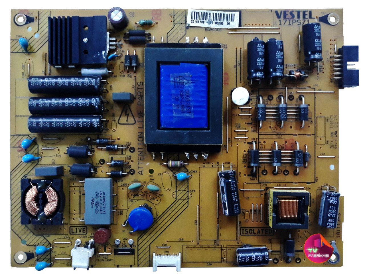 17IPS71 , 23166789 , 181113R3 , VES315WNVL-S01 ,  POWER BOARD , VESTEL BESLEME