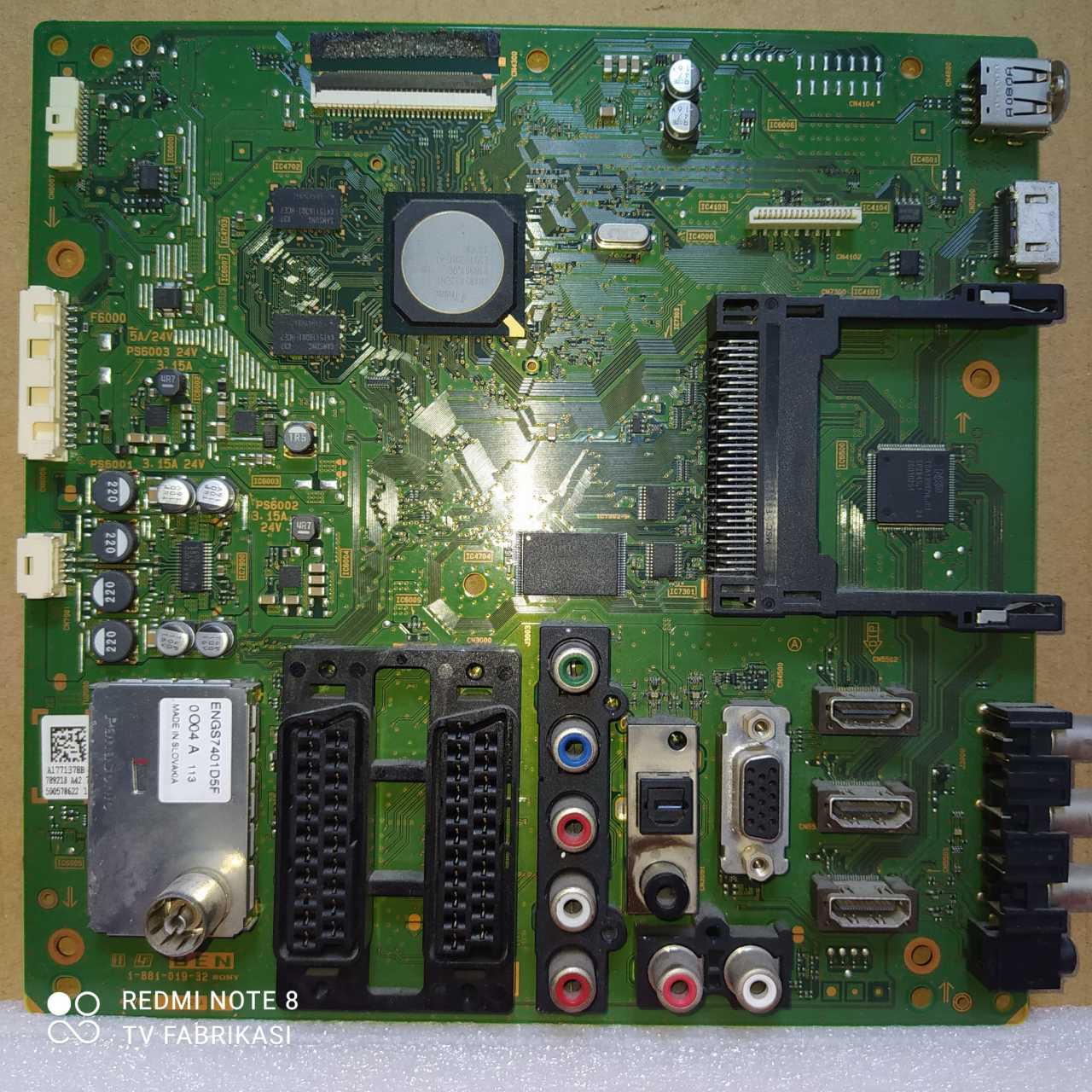 Y2008960H , A1771378B , 1-881-019-32 , A-1767-672-A , SONY KDL-32BX300 , KDL-32EX301 , KDL-32EX302 , MAIN BOARD , ANAKART