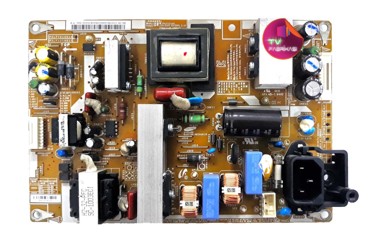 BN44-00338A , P2632HD_ASM , PI2632HD_ASM , REV 1.1 , PSLF121401A , LE32C450E1W , POWER BOARD , SAMSUNG BESLEME