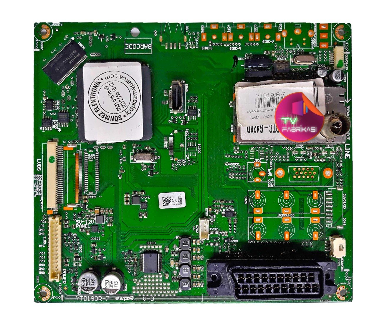 YTD19R-7 V-0 , KRLIZZ , TDTC-G428D , P210974A , ANAKART ARÇELIK , MAIN BOARD