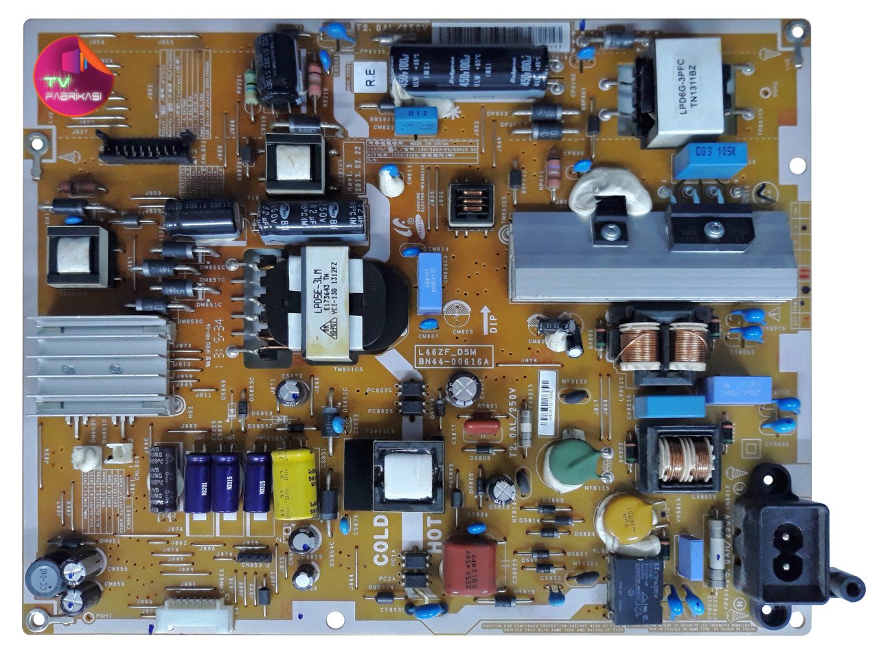 BN44-00616A , L46ZF_DSM , PSLF141Z05A , CY-HF400BGLV2H , UE46F6270 , UE40F6270 , POWER BOARD , SAMSUNG BESLEME