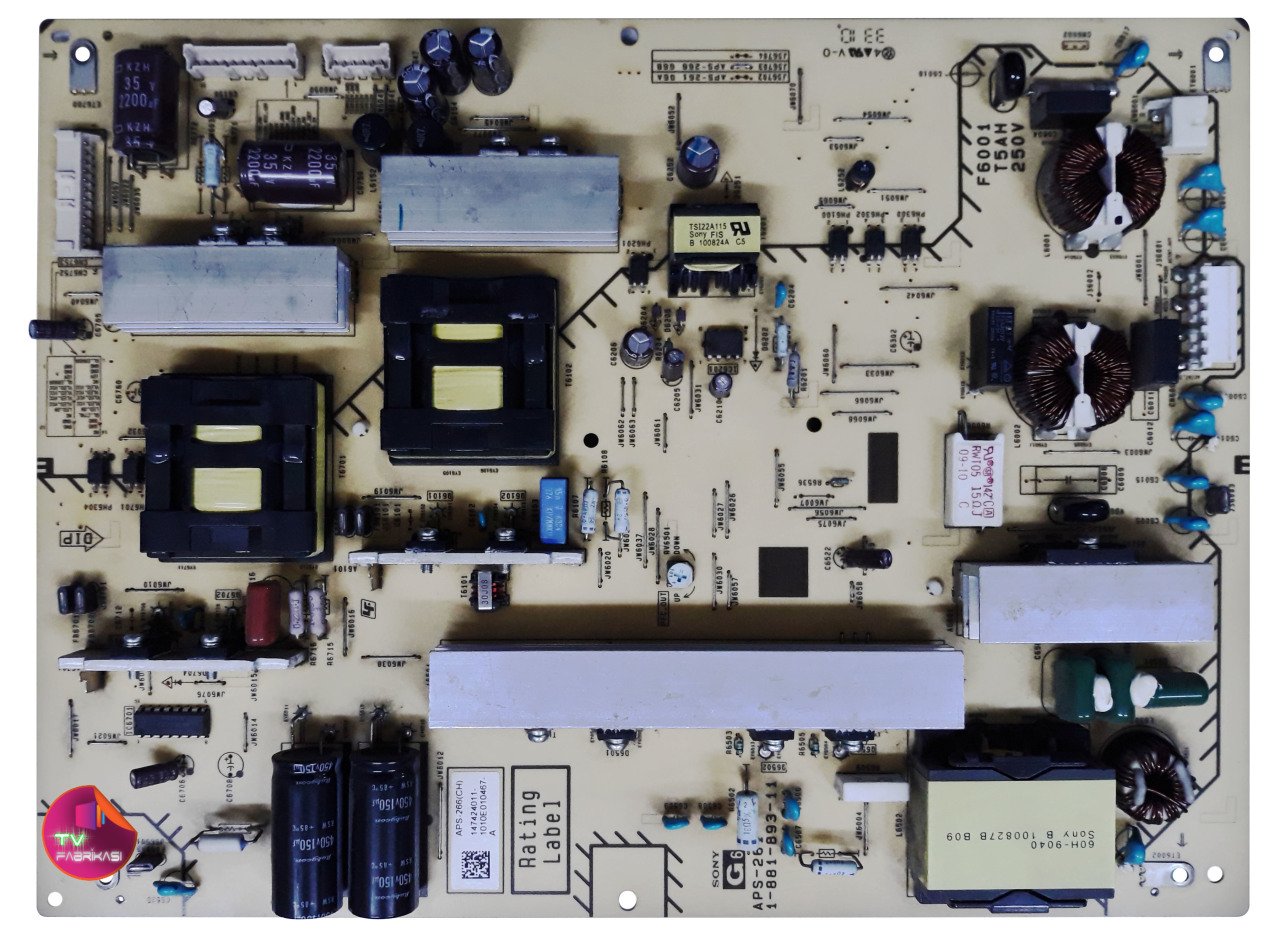 1-881-893-11 , APS-266(CH) , APS-261 , KDL-46HX800 , KDL-55HX800 , POWER BOARD , SONY BESLEME