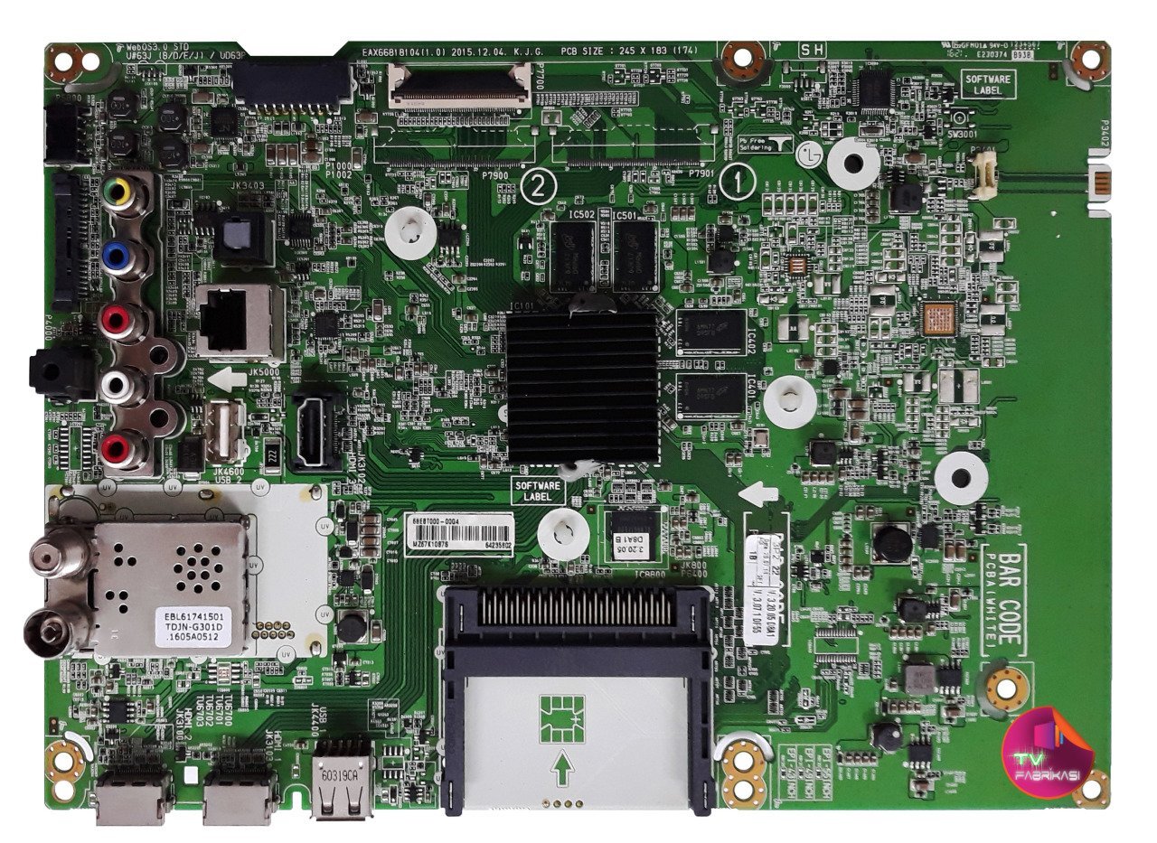 EAX66818104(1.0) , 68EBT000-00G4 , EBT64256502,EBR82405422,LG 58UH635V-ZA , LG 50UH635V , MAIN BOARD , LG ANAKART