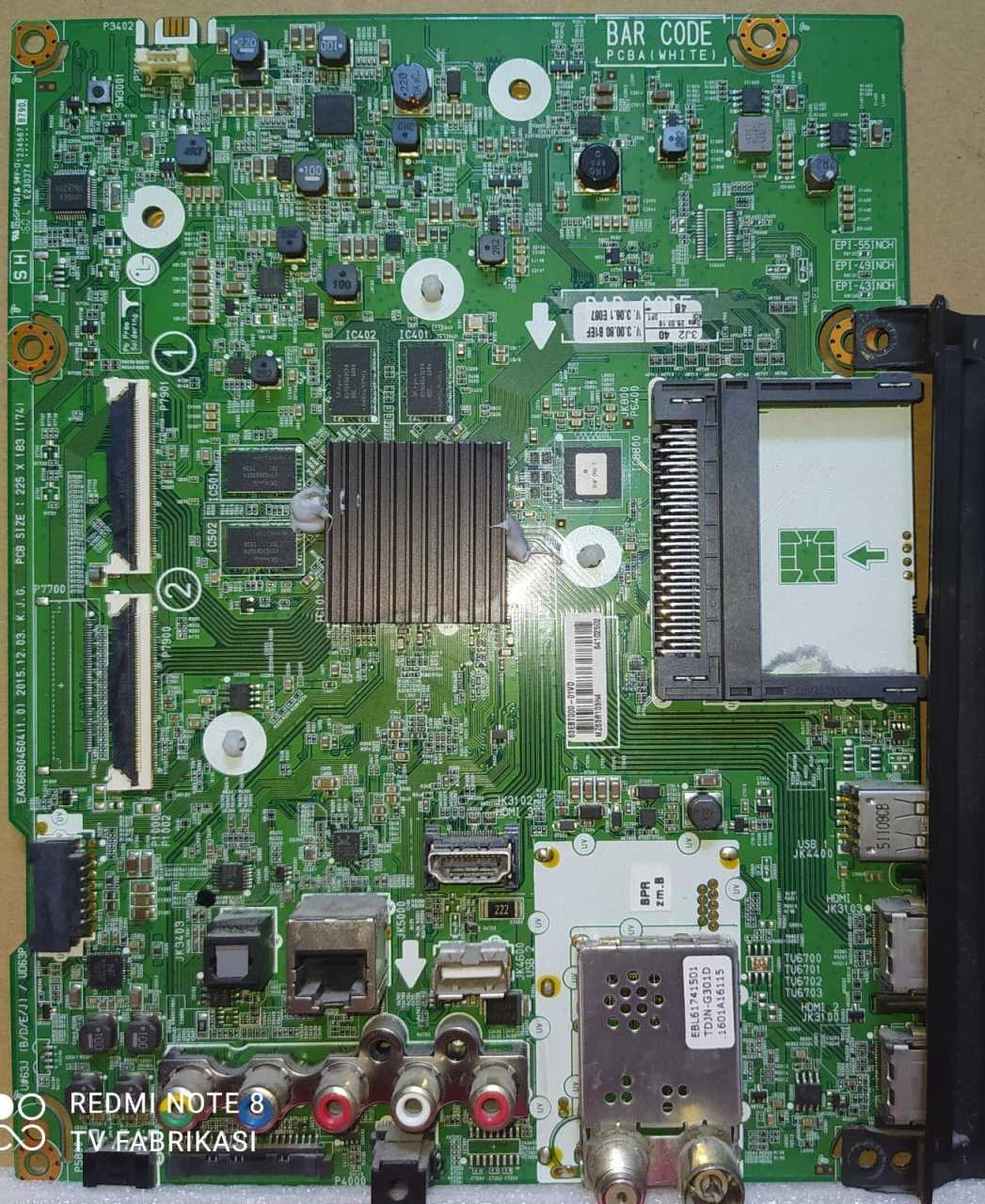EAX66804604,63EBT000-01VD,49UH650V,LG ANAKART,MAİNBOARD