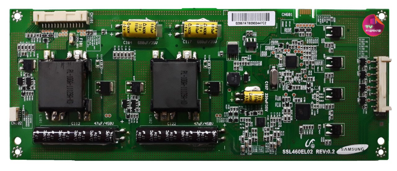 SSL460EL02 REV0.2 , LTA460HJ09 , INVERTER BOARD , SAMSUNG LCD LED DRİVER