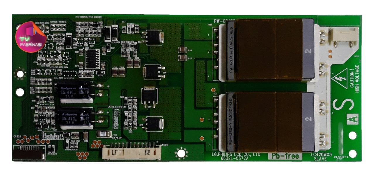 6632L-0372A , PW-CC42B0-S REV0.6 , LC420WX5 , LG PHILIPS LCD , LG INVERTER BOARD