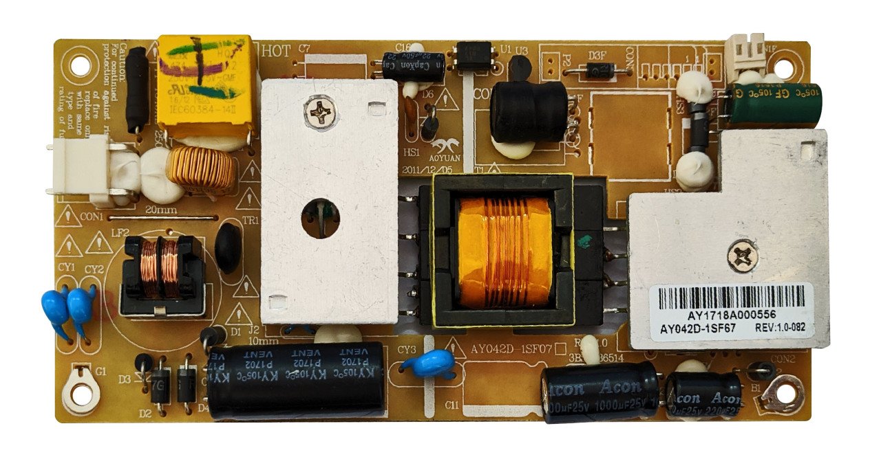 Ay042d-1sf07 , Ay042d-1sff67 Rev:1.0 , Power Board , Sunny Axen Woon Besleme Kartı