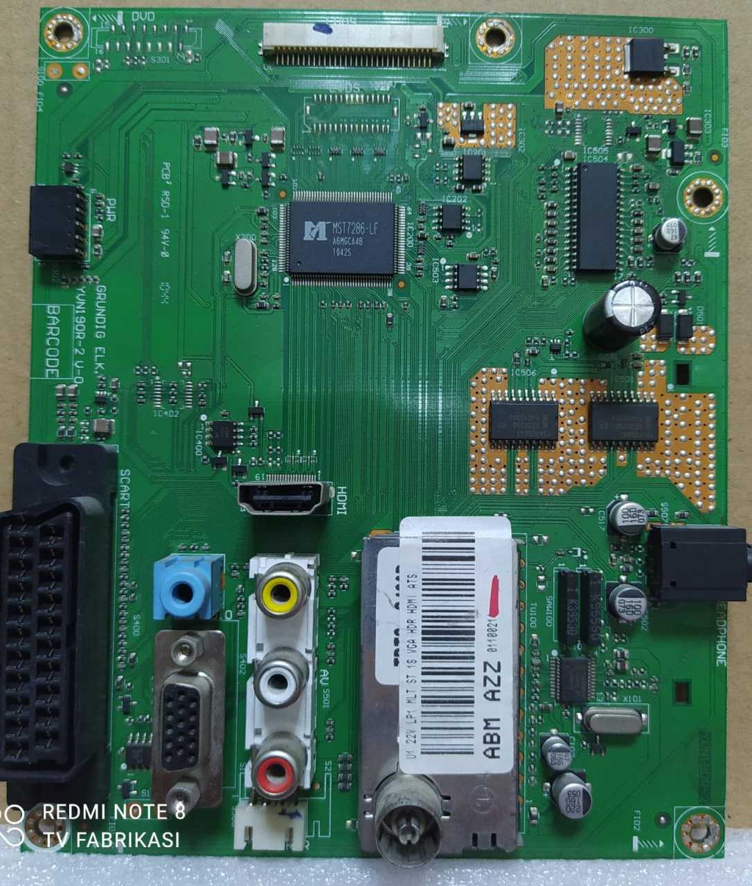 YVN190R-2 V-0,ABM AZZ,22V LP1 MLT ST 1S HDR HDMI ATS,ANAKART,MAİNBOARD