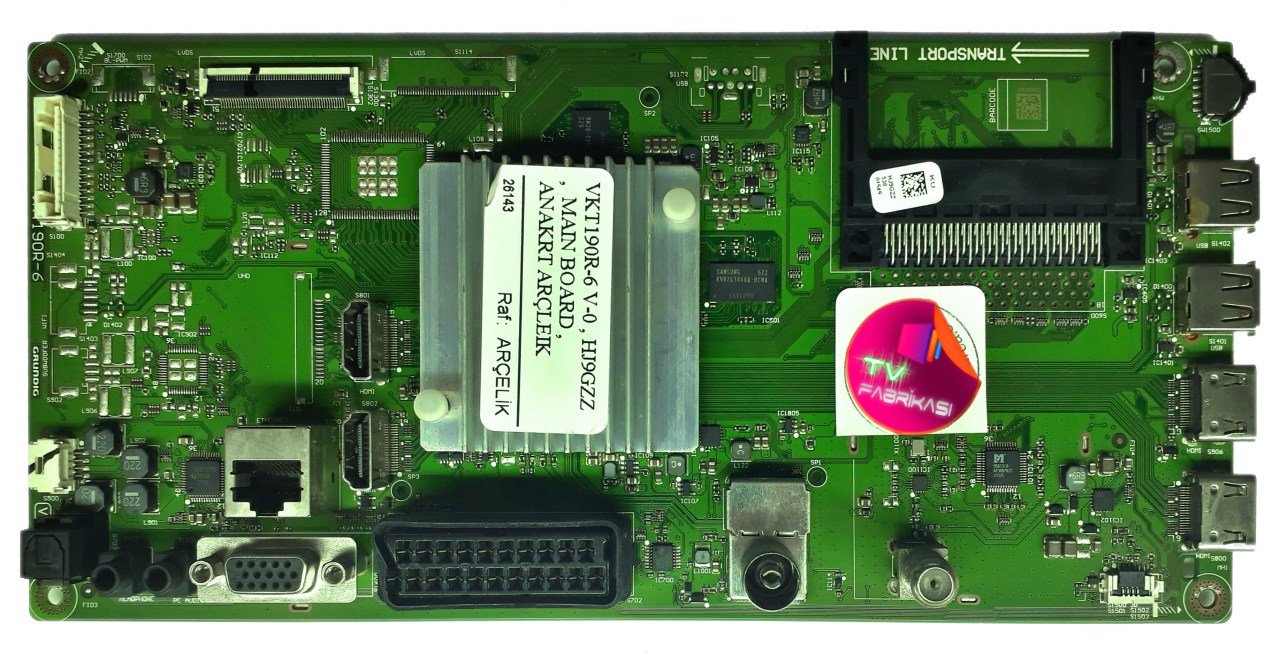 VKT190R-6 V-0 , HJ9GZZ ,  MAIN BOARD , ARÇELIK ANAKART