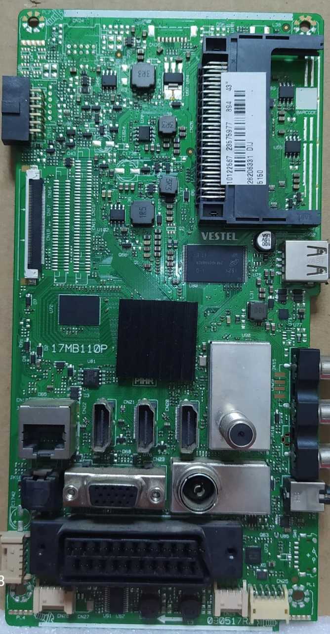 23575977,10122567,17MB110P,VESTEL SMART,43FB7500,ANAKART,MAİNBOARD