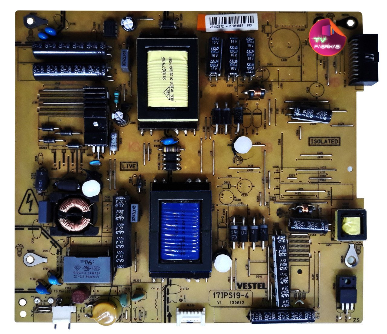17IPS19-4 , 23142572 , 130612 ,  VES400UNES-05-B , 40FX7440F F.HD , POWER BOARD , VESTEL BESLEME