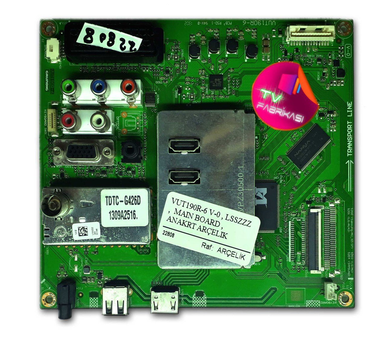 VUT190R-6 V-0 , LSSZZZ ,  MAIN BOARD , ARÇELIK ANAKART