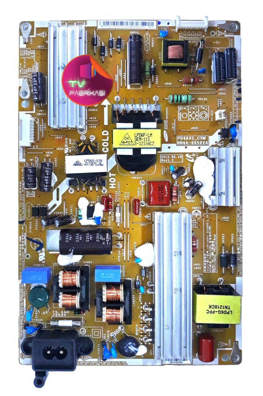 BN44-00502A , PD46A1_CSM , REV 1.2 , UE40ES5500 , POWER BOARD , SAMSUNG BESLEME