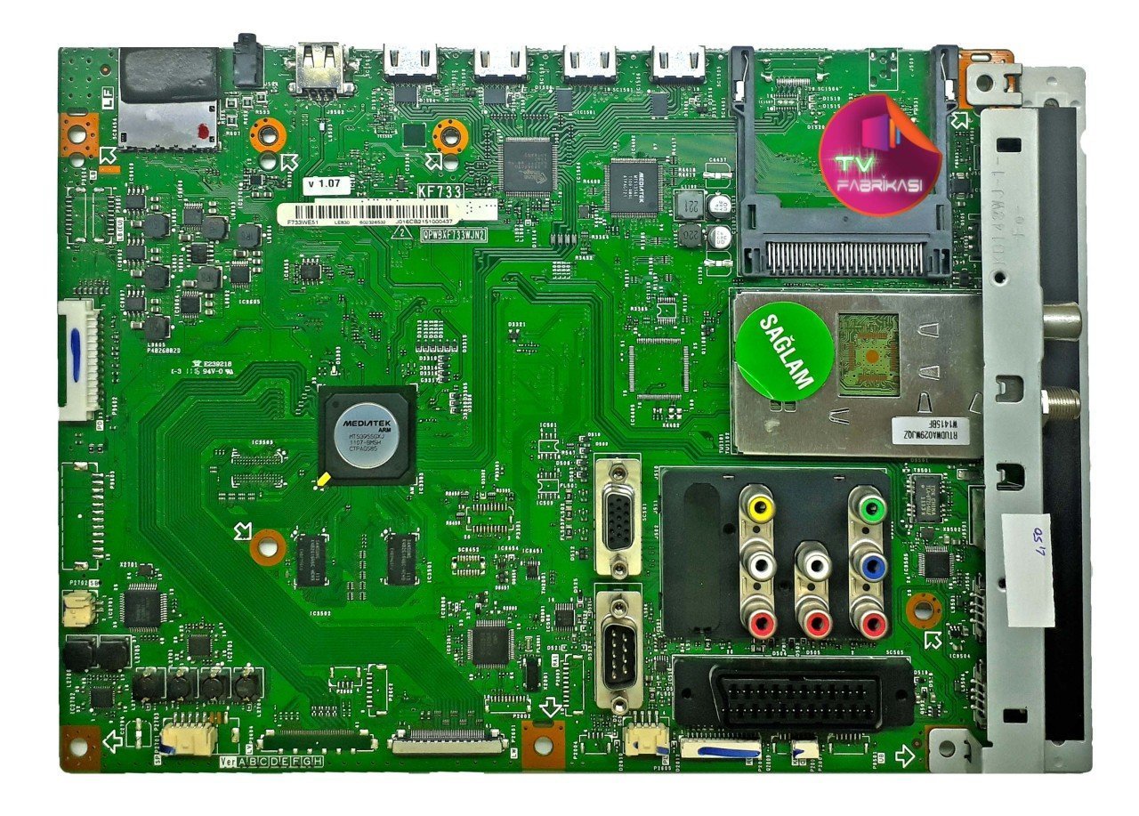 QPWBXF733WJN2 , KF733 , F733WE51 , V 1.07 , LE830 , MAIN BOARD , SHARP ANAKART