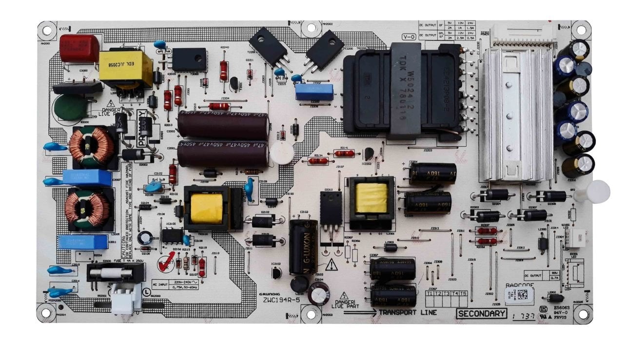 Zwc194r-5 , Zwc140 , 43vlx7730sp , A43l 8740 5b , 057t43-C24 , Power Board , Besleme Arçelik