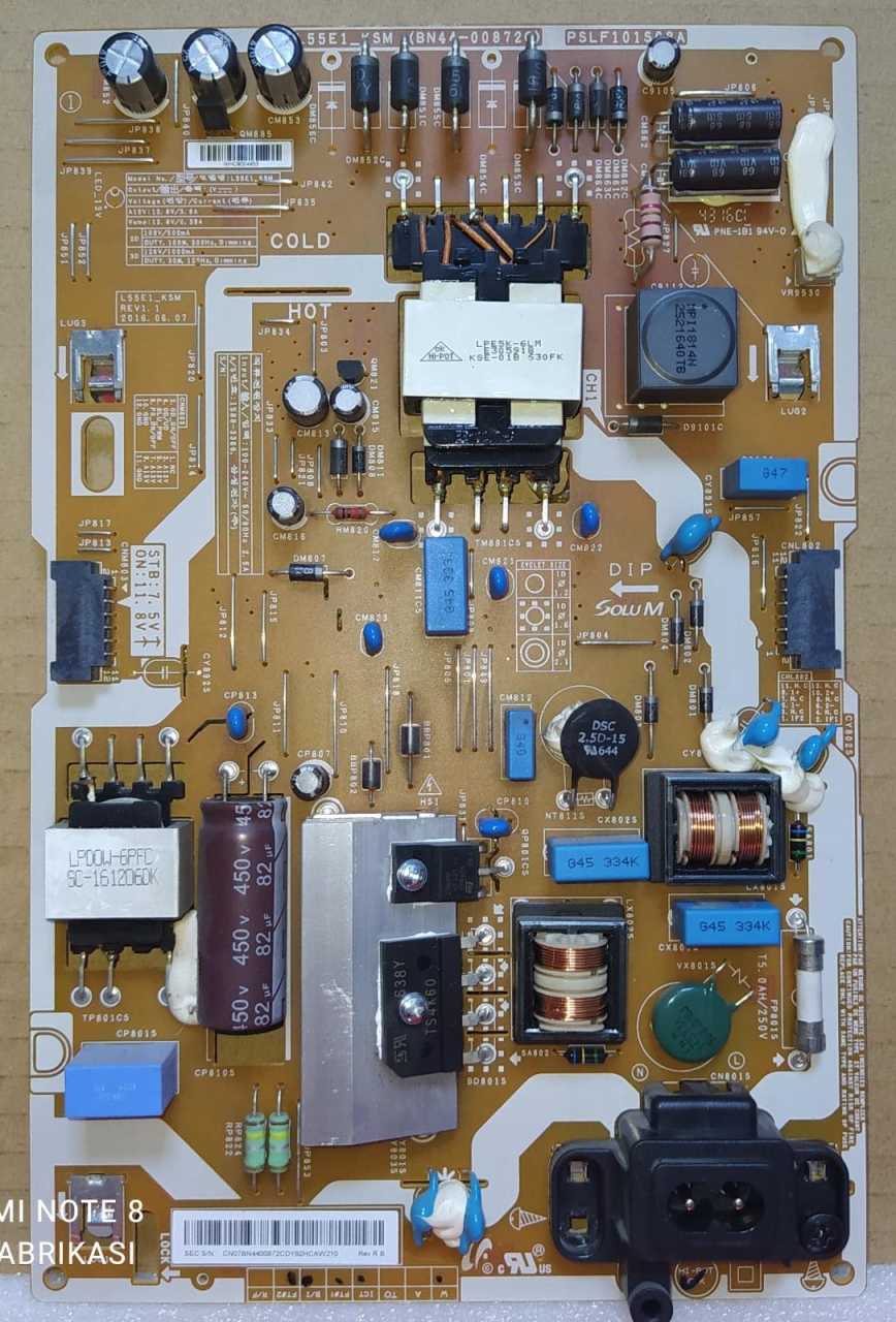 L55E1_KSM,BN44-00872C,PSLF101S08A,SAMSUNG UE55K4900,BESLEME,PSU