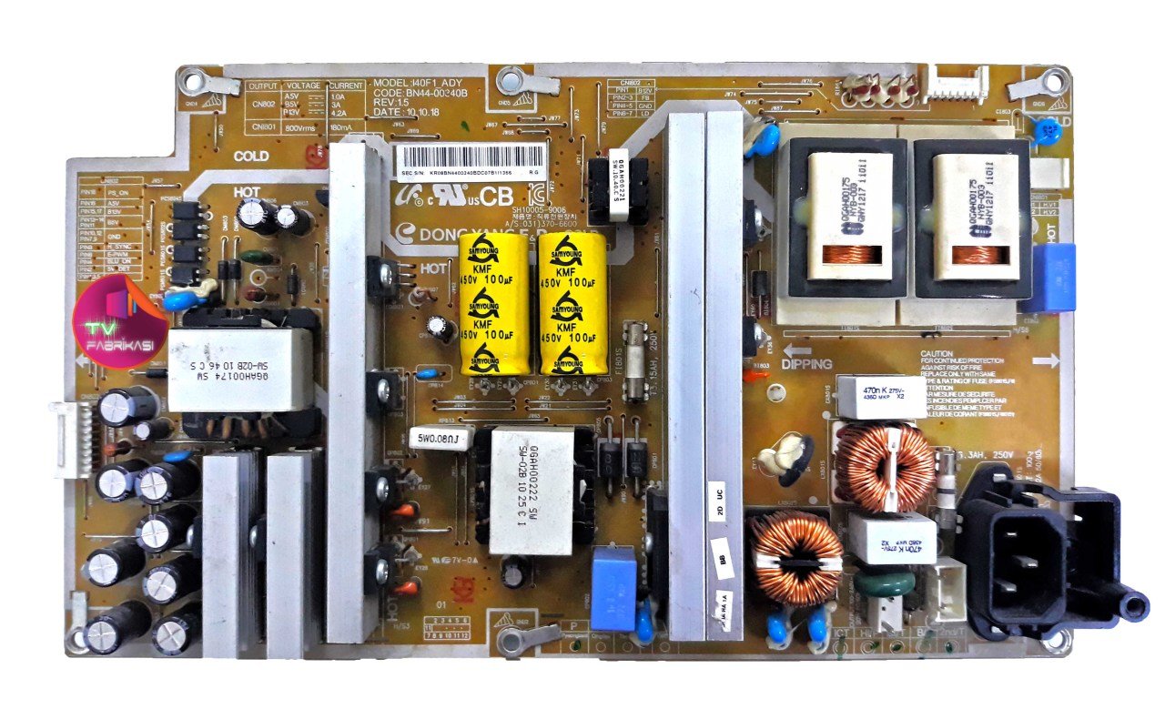 BN44-00340B , I40F1_ADY , REV 1.5 , LE40C530F1W , SH10005-9006 , POWER BOARD , SAMSUNG BESLEME