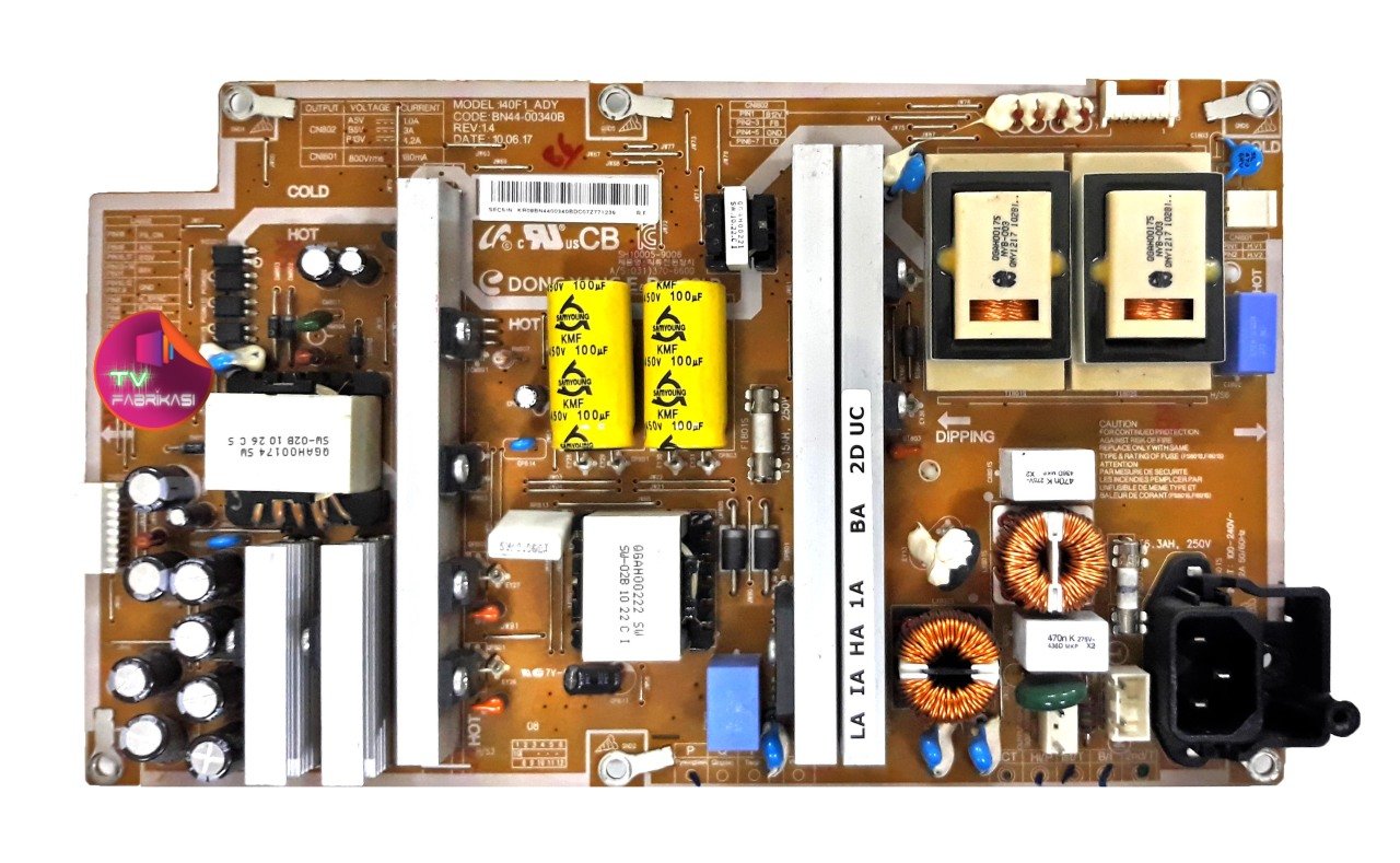 BN44-00340B , I40F1_ADY , REV 1.4 , SH10005-9006 , LE40C530 , LE40C550 , POWER BOARD , SAMSUNG BESLEME