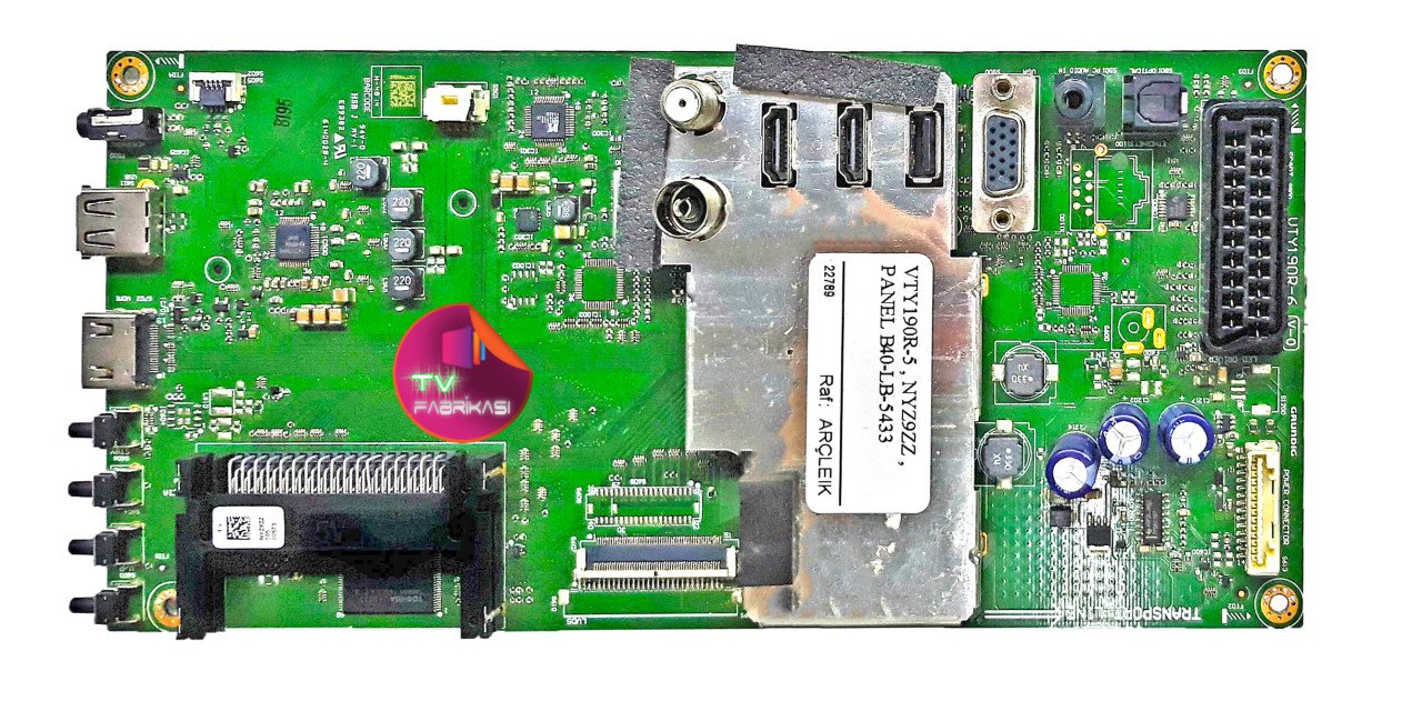 VTY190R-5 , NYZ9ZZ , PANEL B40-LB-5433 , MAIN BOARD , ARÇELIK ANAKART