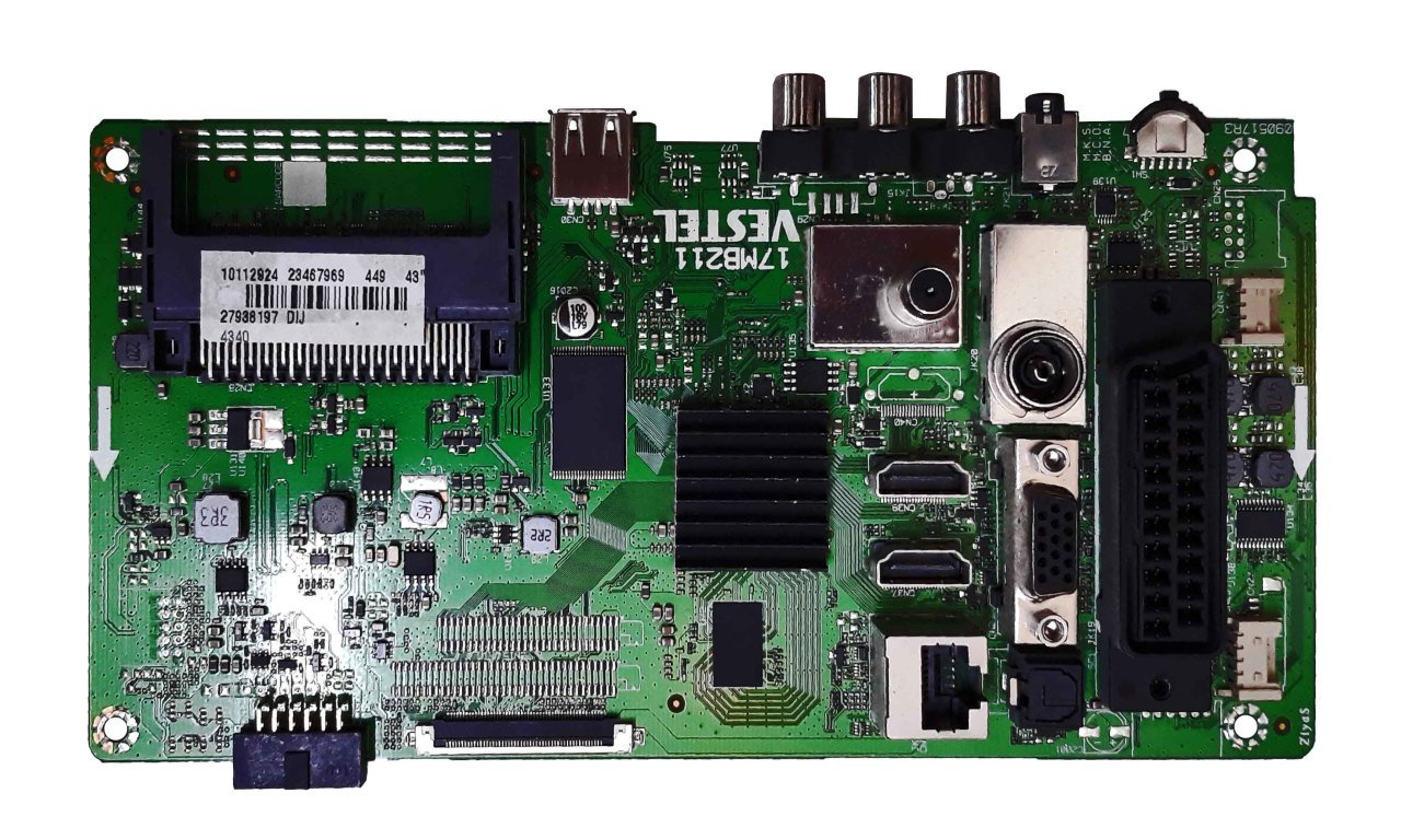 17mb211 , 090517r3 , 23467969 , 43'' Dıj Panel , Ves430unda-2d , Seg 43sc7600 , Maın Board , Vestel Anakart