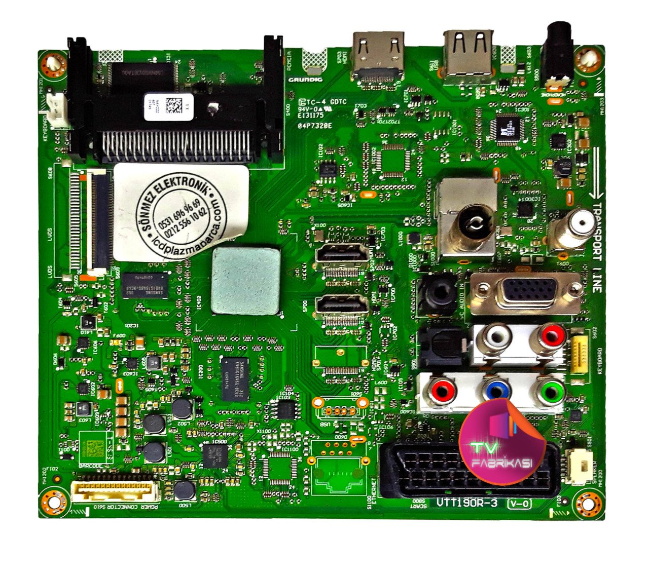 VTT190R-3 V-0 , NAVZZZ , MAIN BOARD , ARÇELIK ANAKART