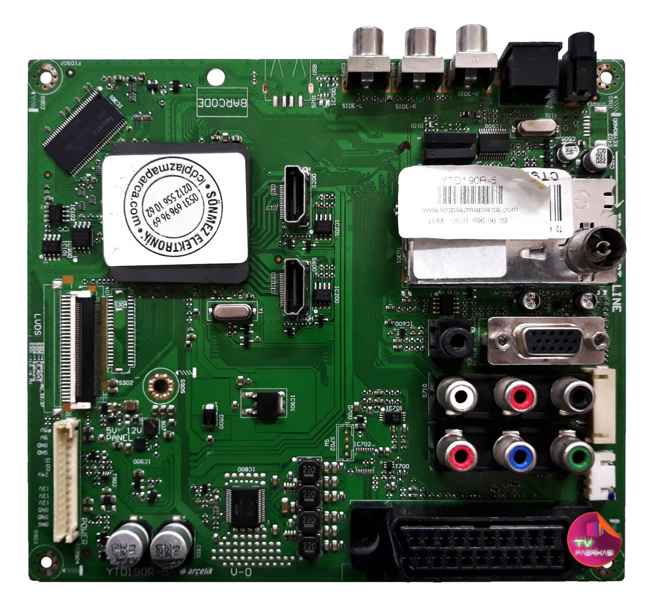 YTD190R-5 V-0 , CT9RZZ , MAIN BOARD , ARÇELIK ANAKART
