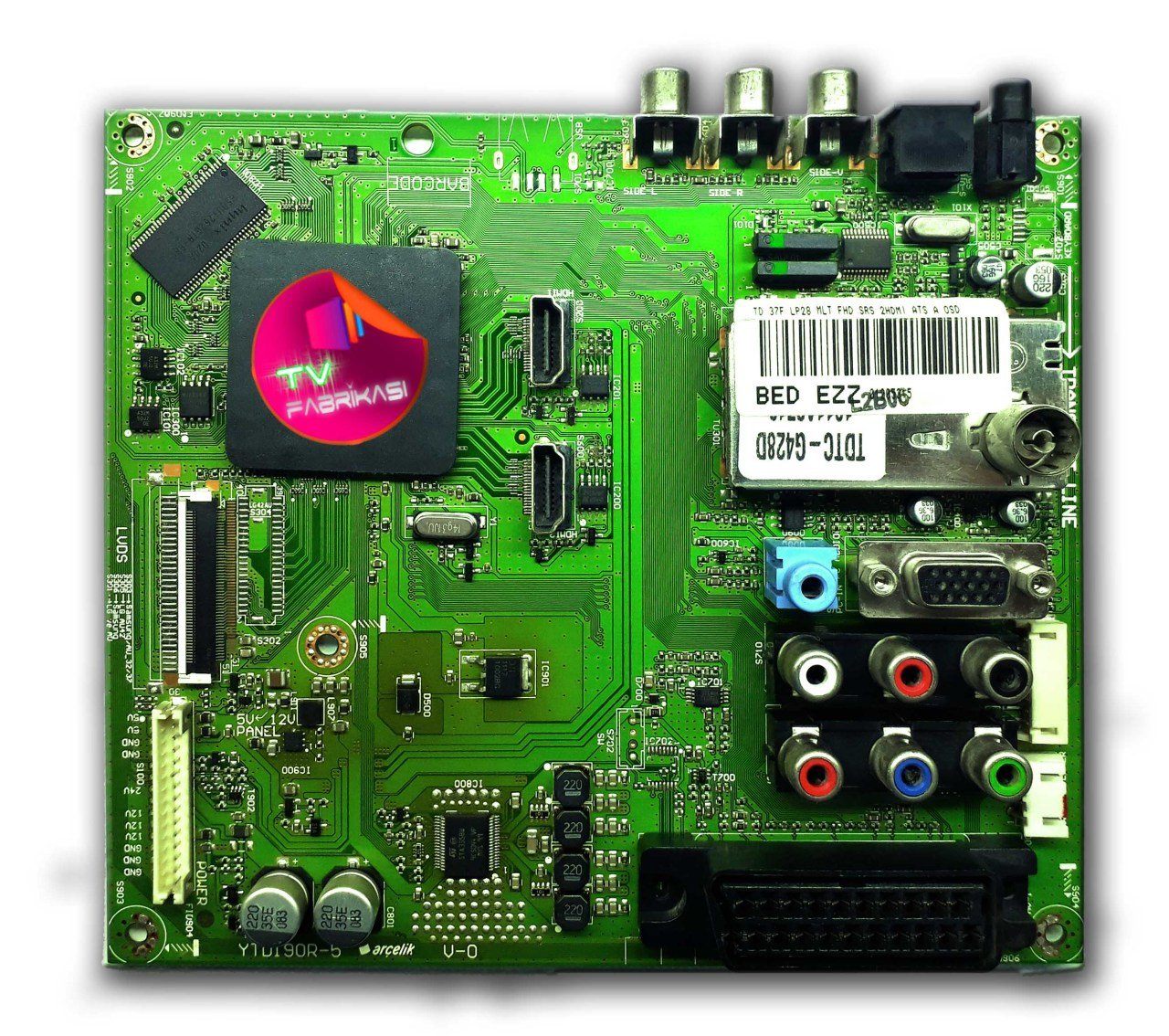 YTD190R-5 V-0 , BEDEZZ , MAIN BOARD , ARÇELIK ANAKART