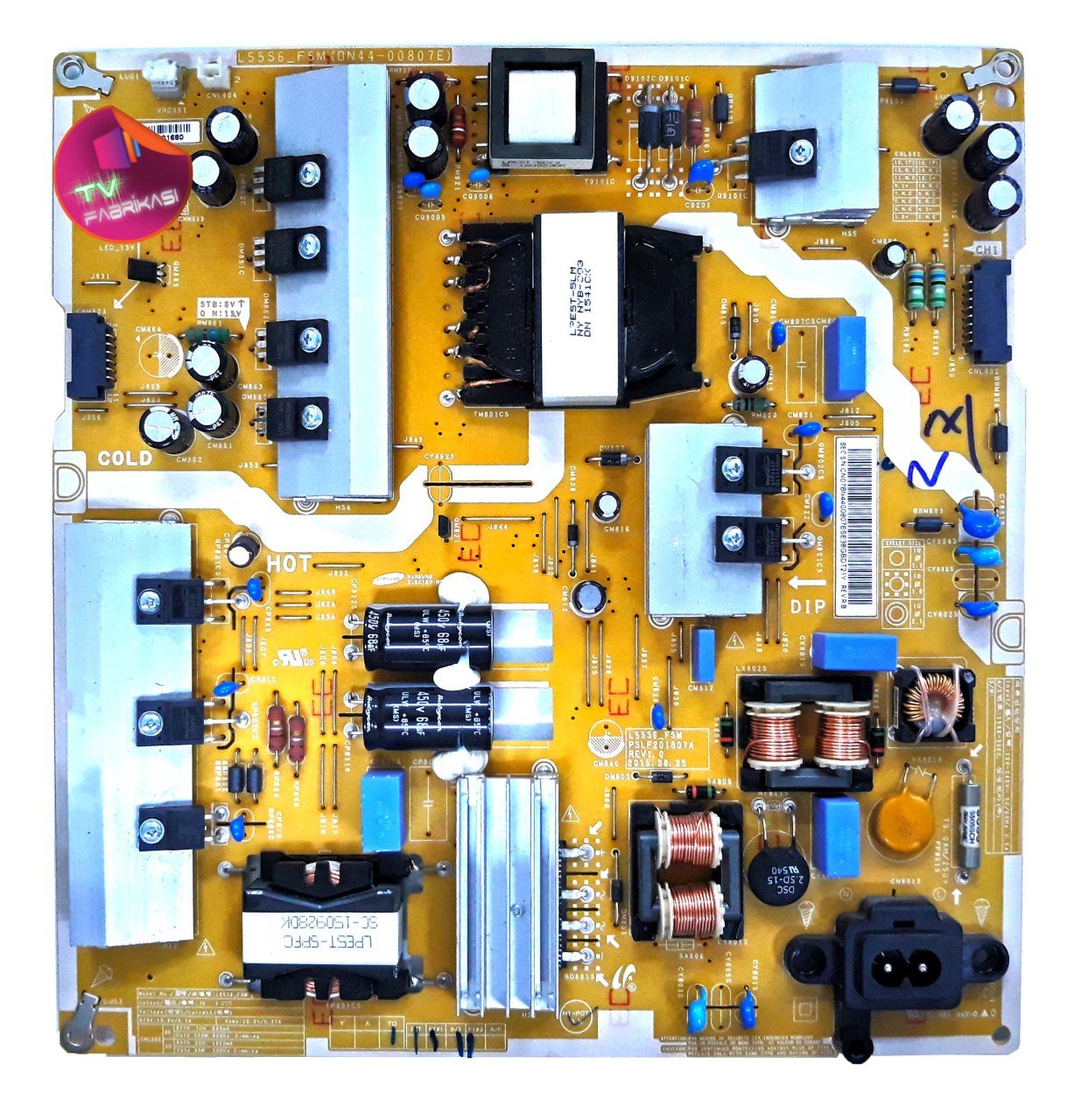 BN44-00807E , L55S6_FSM , REV 1.0 , PSLF201S07A , UE55JU6500K , POWE BOARD , SAMSUNG BESLEME