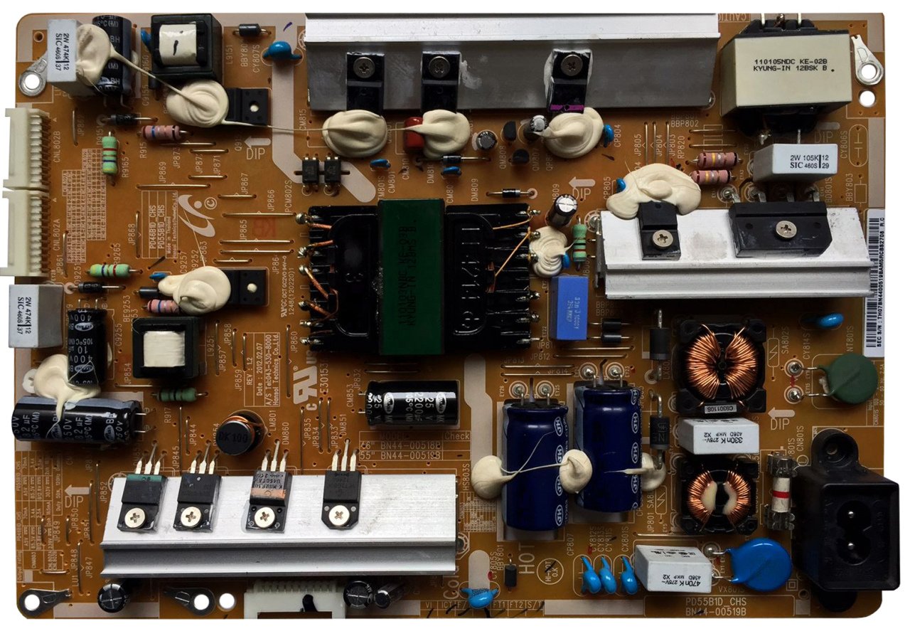 BN44-00519B , REV 1.2 , PD46B1D_CHS , LTJ550HW08-C , UE556340S , POWER BOARD , SAMSUNG BESLEME