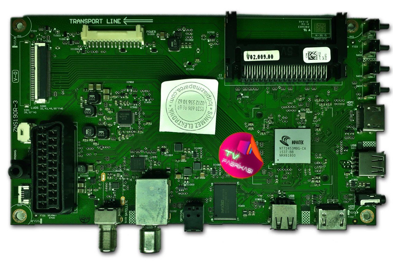 ZNS190R-3 V-0 , JY9FZZ , MAIN BOARD , ARÇELIK ANAKART
