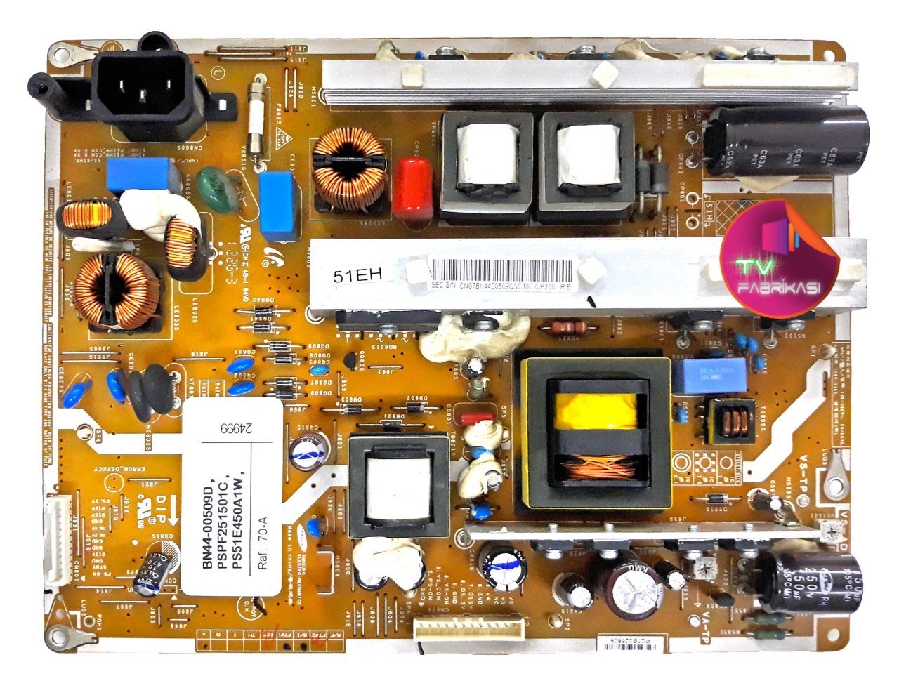 BN44-00509D , PSPF251501C , PS51E450A1W , SU10054-11030 , P43HW_CSM , POWER BOARD , SAMSUNG BESLEME