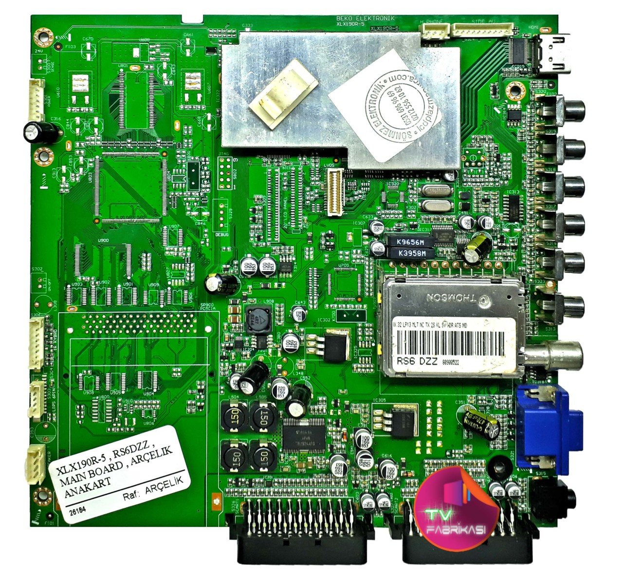 XLX190R-5 , RS6DZZ , MAIN BOARD , ARÇELIK ANAKART