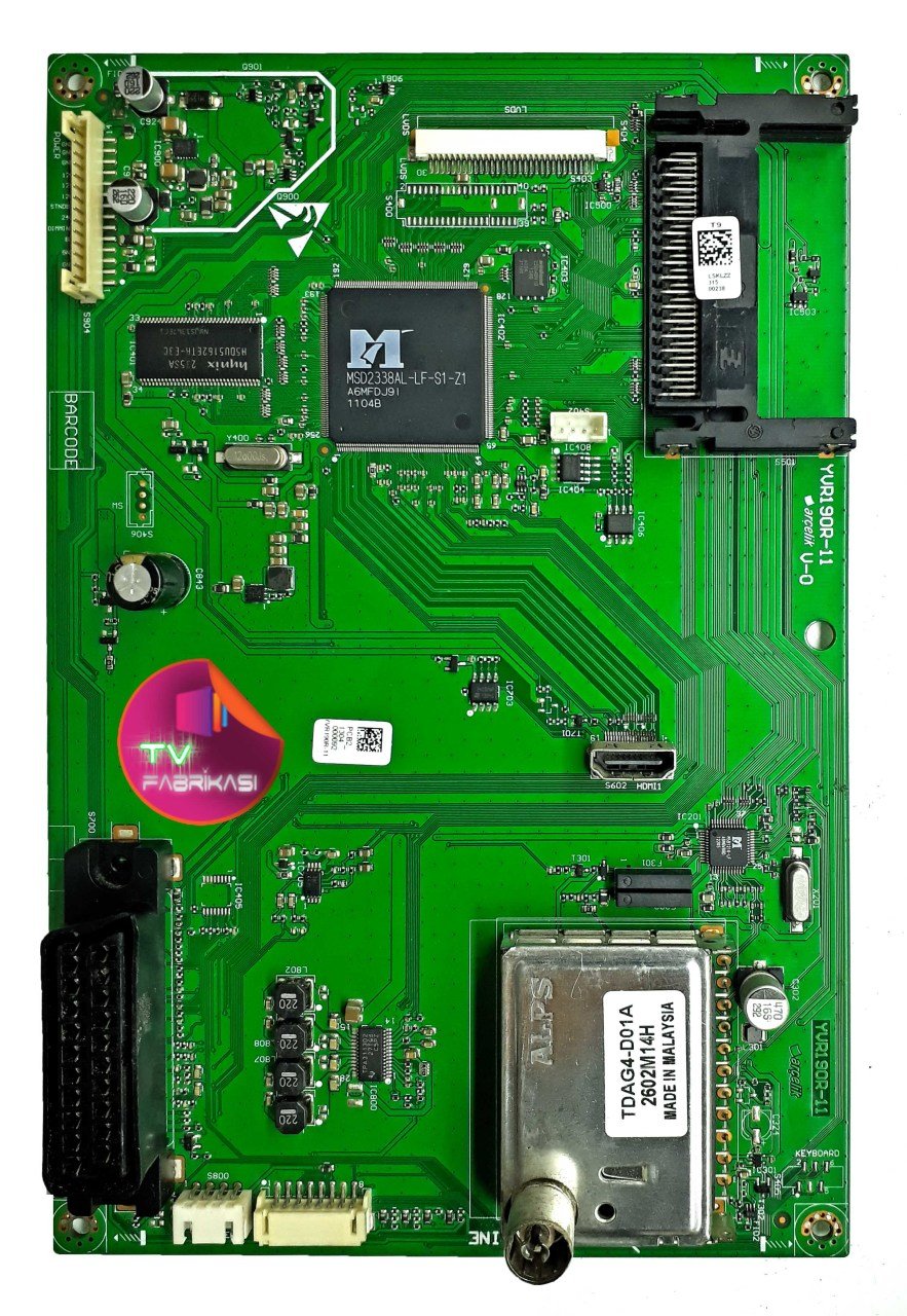 YVR190R-11 V-0 , LSKLZZ , PANEL A32-LCM-0BL , MAIN BOARD , ARÇELIK ANAKART