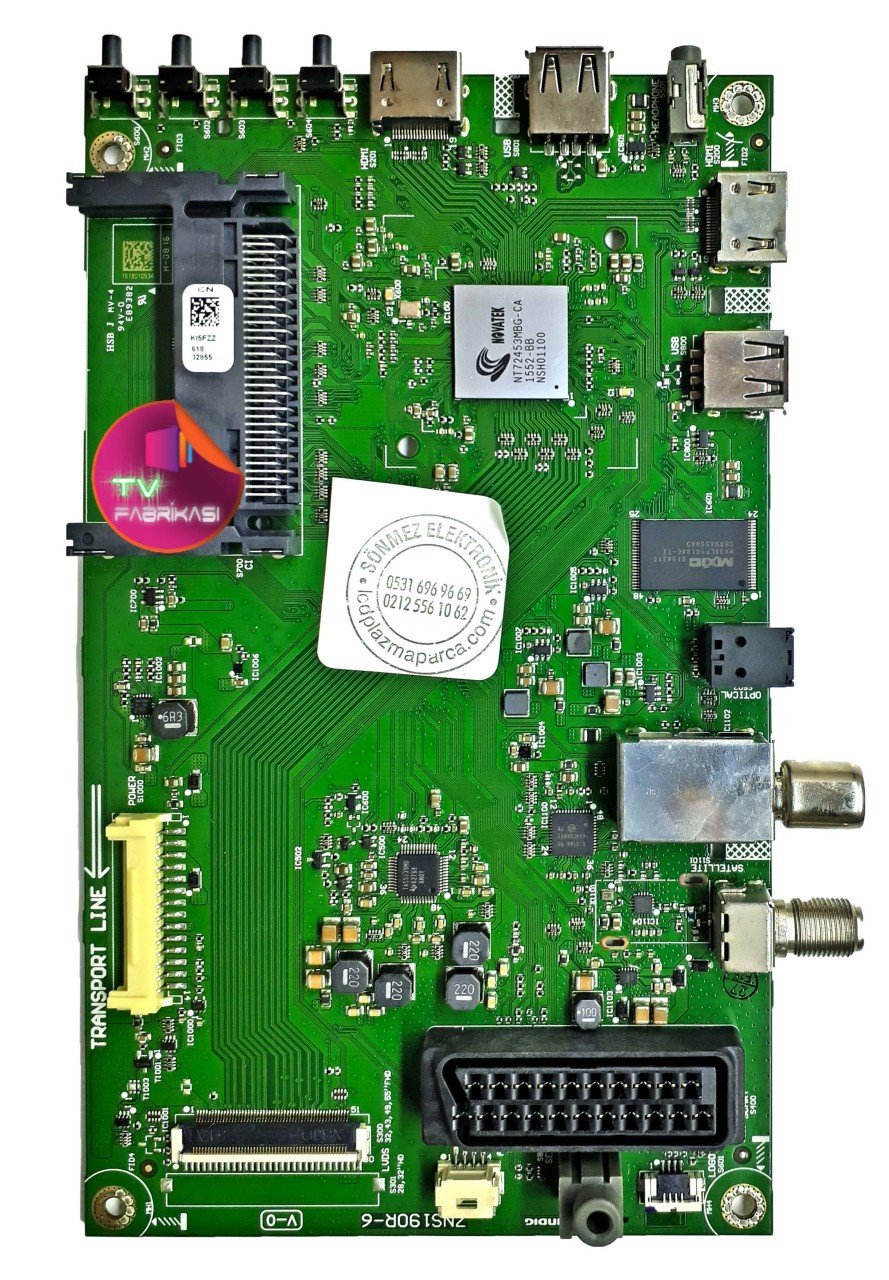 ZNS190R-6 V-0 , K15FZZ , MAIN BOARD , ARÇELIK ANAKART
