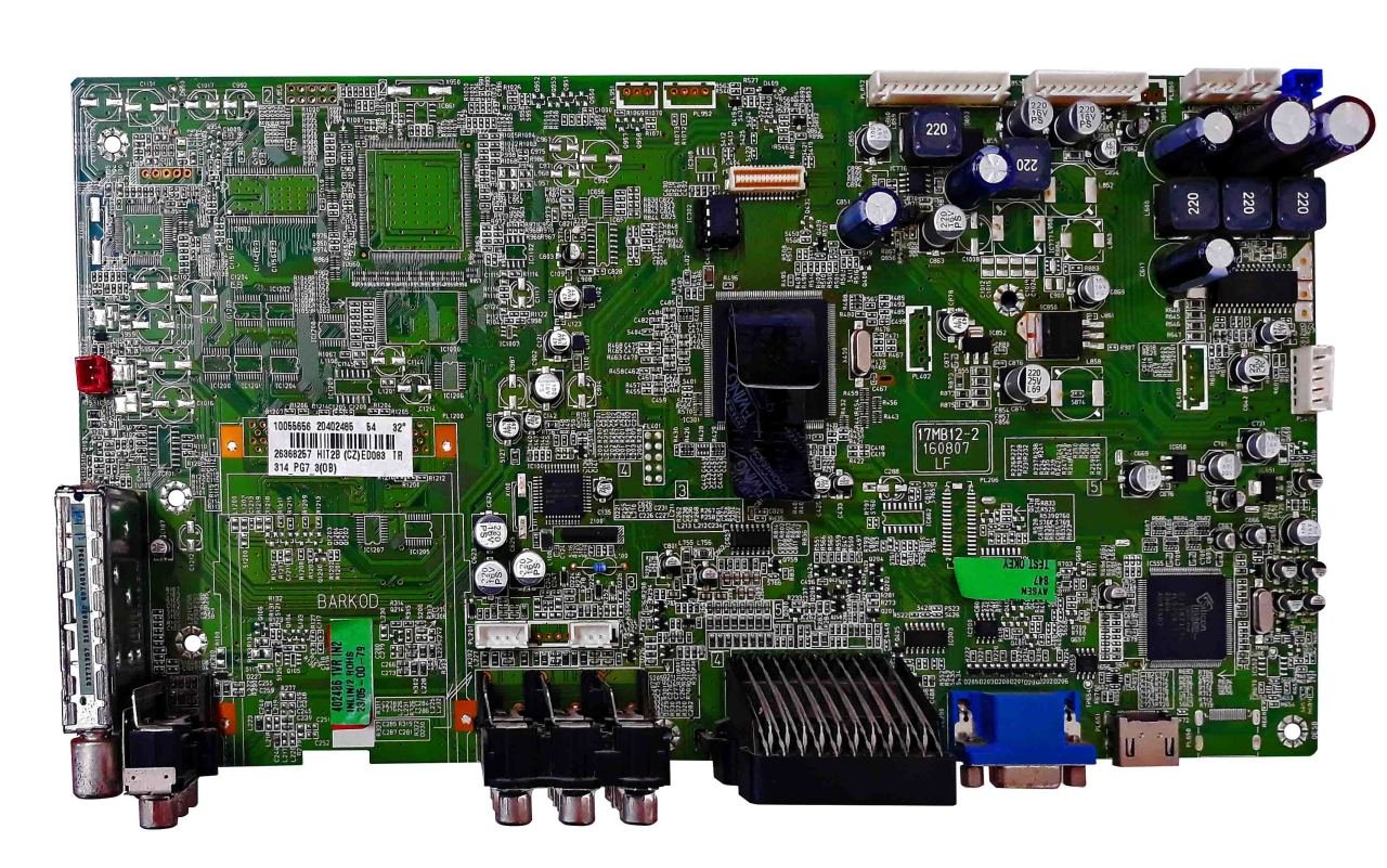 17mb12-2 , 160807 , 20402485 , 32'' Inch , 26368257 , Main Board , Vestel Anakart