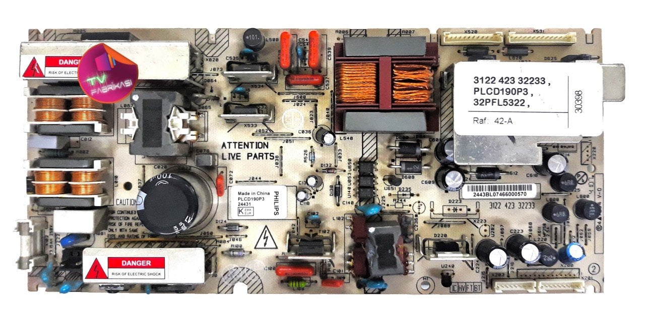 3122 423 32233 , PLCD190P3 , 32PFL5322 , POWER BOARD , PHILIPS BESLEME