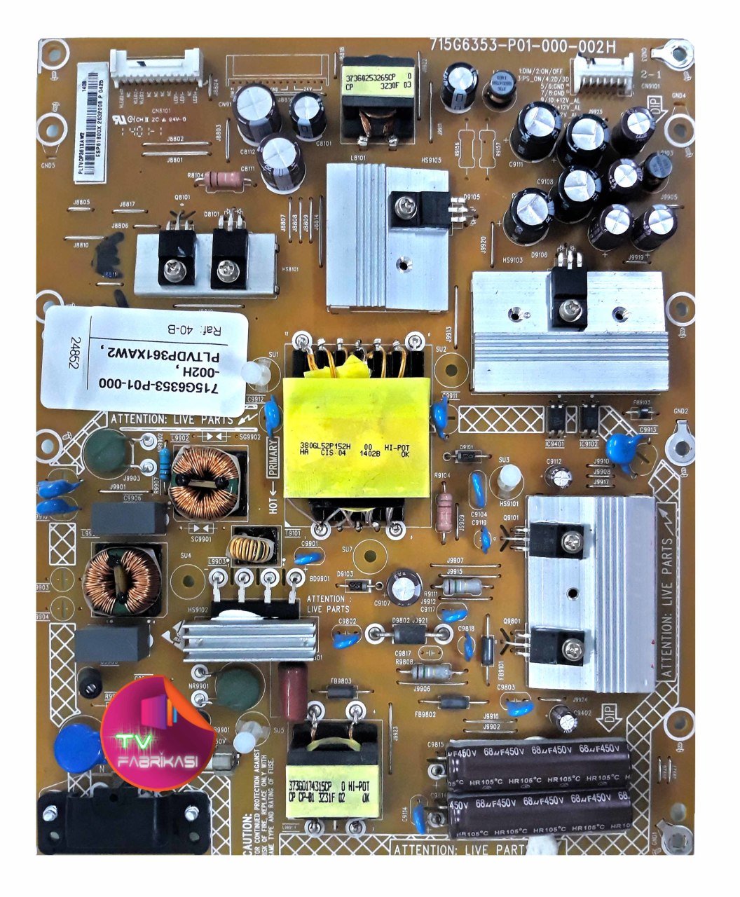 715G6353-P01-000-002H ,  PLTVDP361XAW2 , POWER BOARD , PHILIPS BESLEME