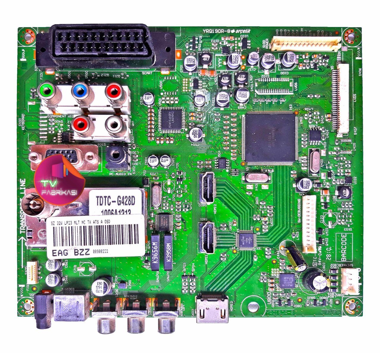YRQ190R-8 , EAGBZZ , MAIN BOARD , ARÇELIK ANAKART