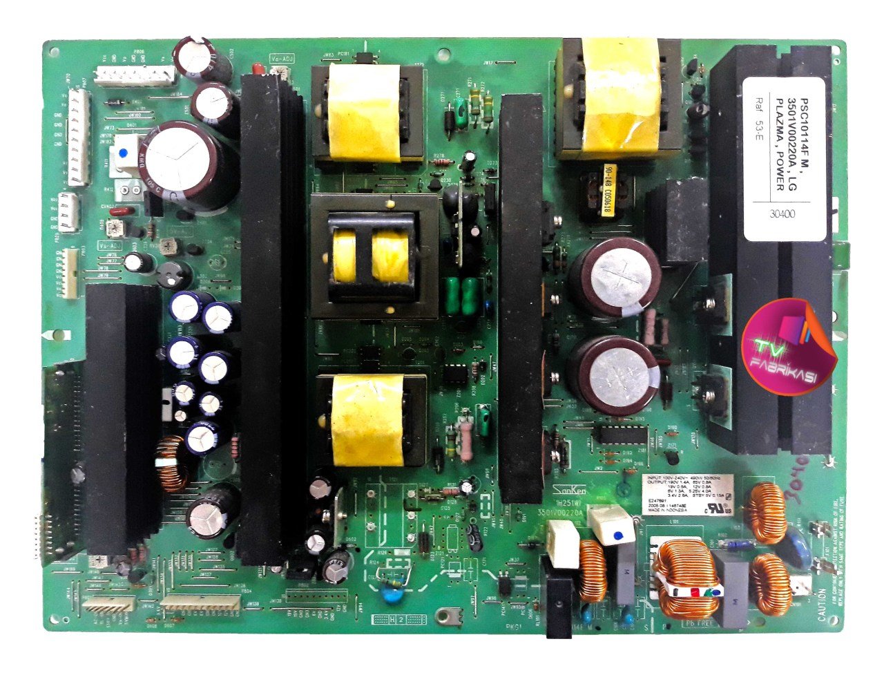 PSC10114F M , 3501V00220A , LG PLAZMA , POWER BOARD , LG BESLEME