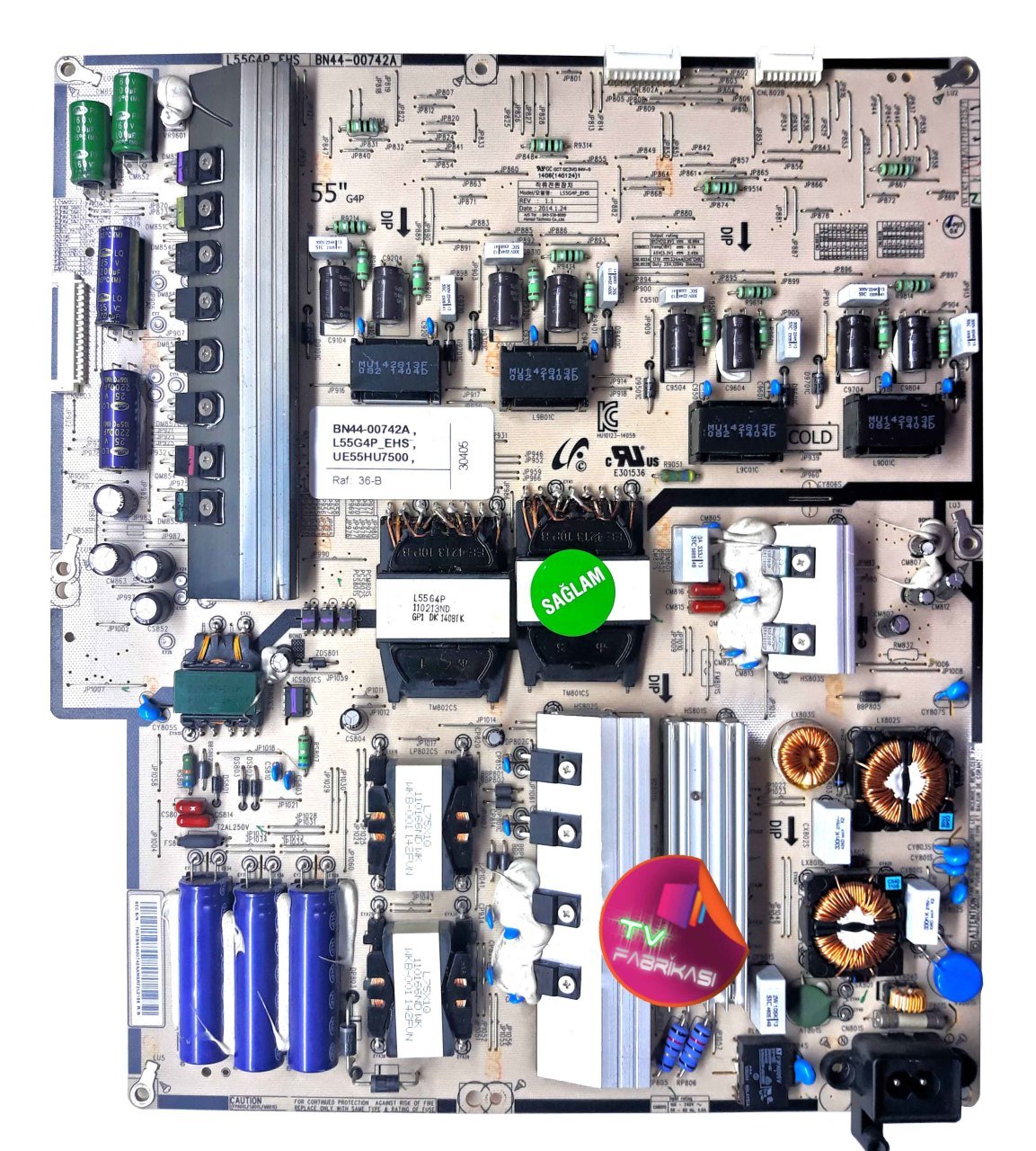 BN44-00742A , L55G4P_EHS , UE55HU7500 , POWER BOARD , SAMSUNG BESLEME